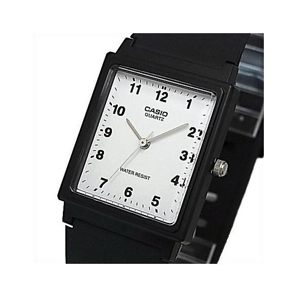 CASIO Standard カシオ スタンダード アナログクォーツ メンズ腕時計 ラバーベルト ホワイト文字盤 海外モデル MQ-27-7B