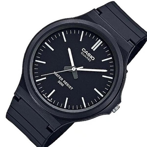CASIO Standard カシオ スタンダード メンズ腕時計 アナログモデル ラバーベルト ブラック 海外モデル MW-240-1E