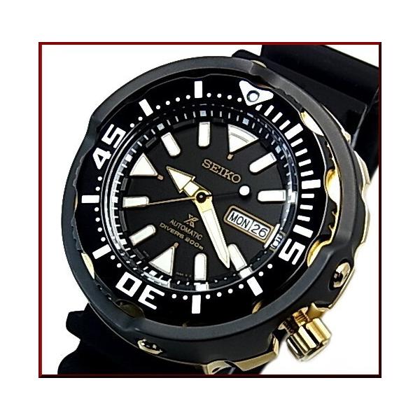 【箱付き】SEIKO ダイバーズウォッチ 黒文字盤 ゴールドケース SEIKO PROSPEX The Black Series Limited Edition | セイコー