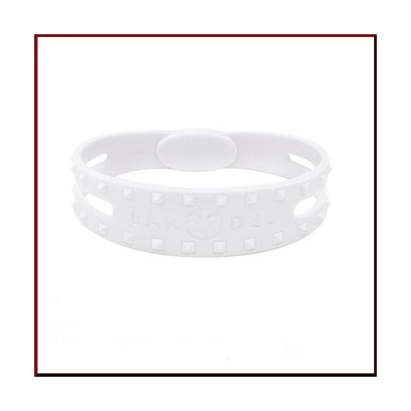 BANDEL accessory studs【バンデル/アクセ スタッズ】 ブレスレット シリコンゴム ホワイト/ホワイト Mサイズ【送料無料】STDBWWM(国内正規品)