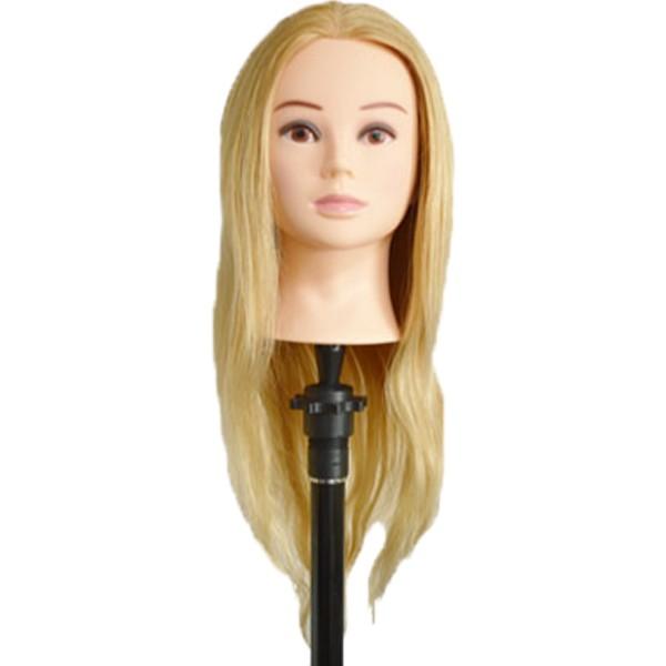 高級人毛100 金髪 アップウィッグ Up180g アップスタイル練習におすすめ カット カラー パーマ マネキン マネキンヘッド 美容師 ヘアアレンジ 1m ブライト スタイリング 店