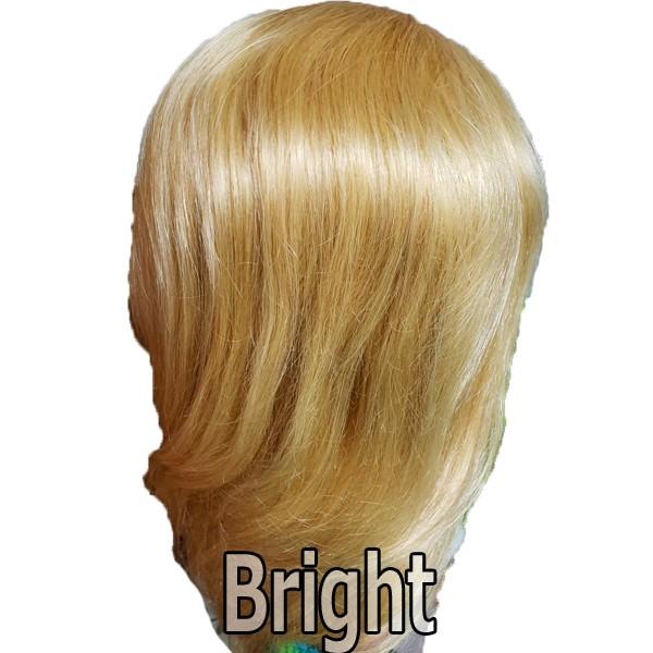 高級人毛100 金髪 アップウィッグ Up180g アップスタイル練習におすすめ カット カラー パーマ マネキン マネキンヘッド 美容師 ヘアアレンジ 1m ブライト スタイリング 店