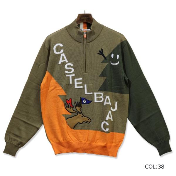 最大の割引人気殺到 Castelbajac 長袖セーター 長袖ニット ハーフジップセーター メンズ r Firststageヤフーショップ ポップなイラストや カラフルな色使いで大人気のゴルフブランド カステルバジャックスポーツ からメンズハーフジップセーターの商品