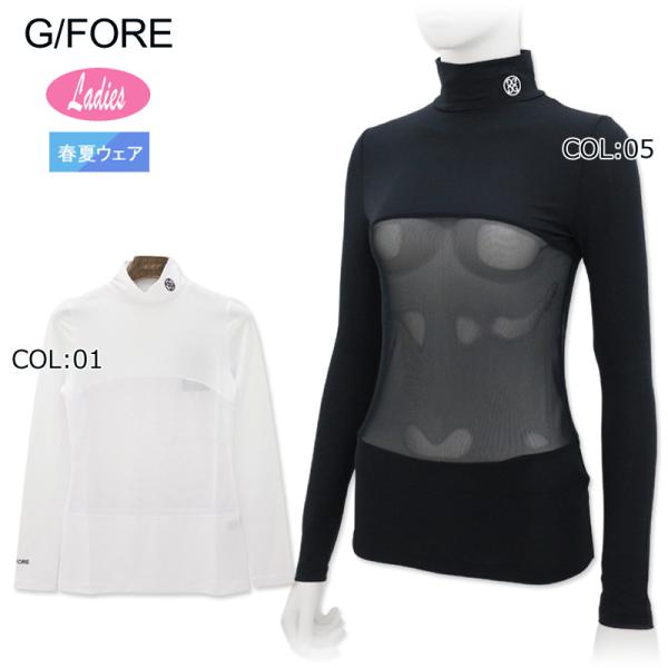 G/FORE (GFORE) ジーフォア 073212066 レディース 長袖 ハイネック インナー メッシュ UVケア 冷却効果 ゴルフウェア スポーツウェア 春夏 G/FORE (GFORE) ジーフォア 073212066 レディース 長袖 ハイネック