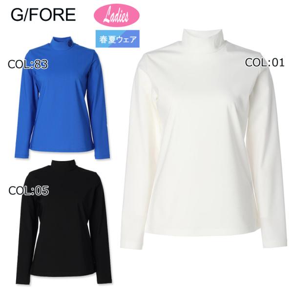 ジーフォア ゴルフウェアレディース 長袖カットソー Tシャツ ハイネック 新品 G/FORE (GFORE) ジーフォア 073213051 レディース 長袖