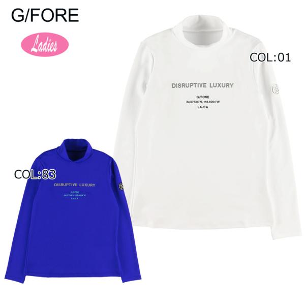 【G/FORE 】ジーフォア レディース モックネック 暖かストレッチ長袖シャツ G/FORE (GFORE) ジーフォア 073215055 レディース 長袖 モックネック