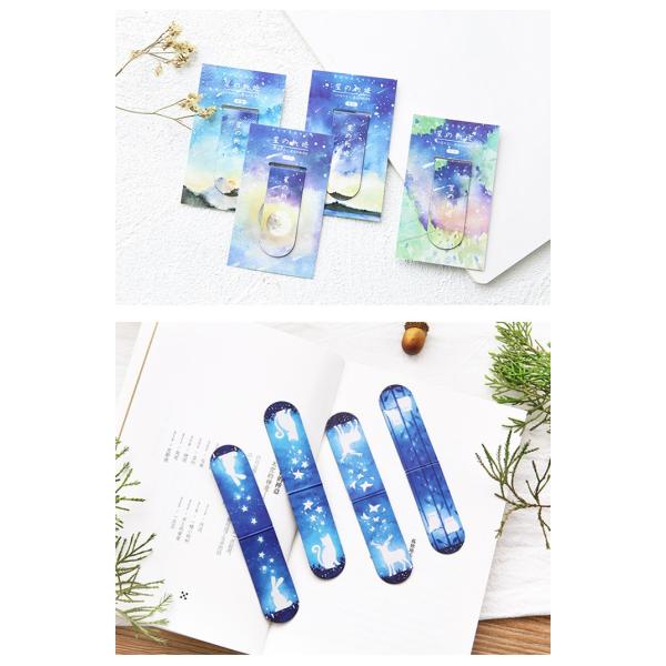 マグネットブックマーカー 栞 しおり ブックマーク ねこ 付箋 ふせん 手帳用品 クリップ ブックマーカー ふせん 星 月 シカ ネコ おしゃれ しおり Buyee Buyee Japanese Proxy Service Buy From Japan Bot Online