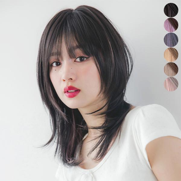 美品 ウルフヘア ウィッグ メッシュいり brightlele_hf1888