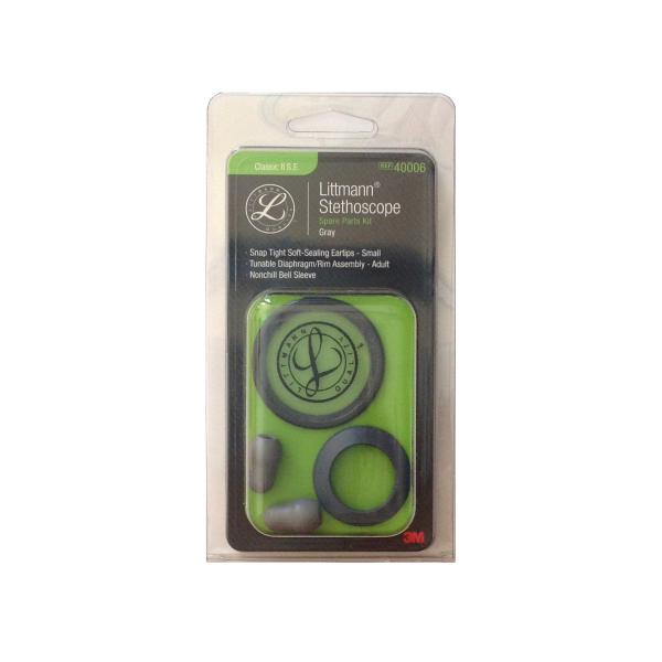 3M Littmann （スリーエム　リットマン）　聴診器　クラシック II SE （クラシックツー　エスイー）の部品セットです。＜対応機種＞リットマン　聴診器　クラシックII SE＜内容＞・サスペンデッドダイアフラム　直径47mm　グレー...