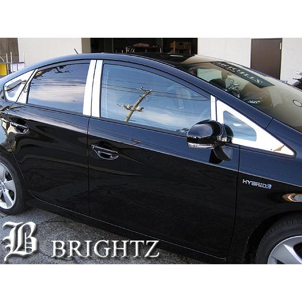 プリウス 30系 10p フルセット 日本製最高級超鏡面ステンレスピラーパネル ブライツ(車) BRIGHTZ プリウス 30系 超鏡面ステンレスメッキ