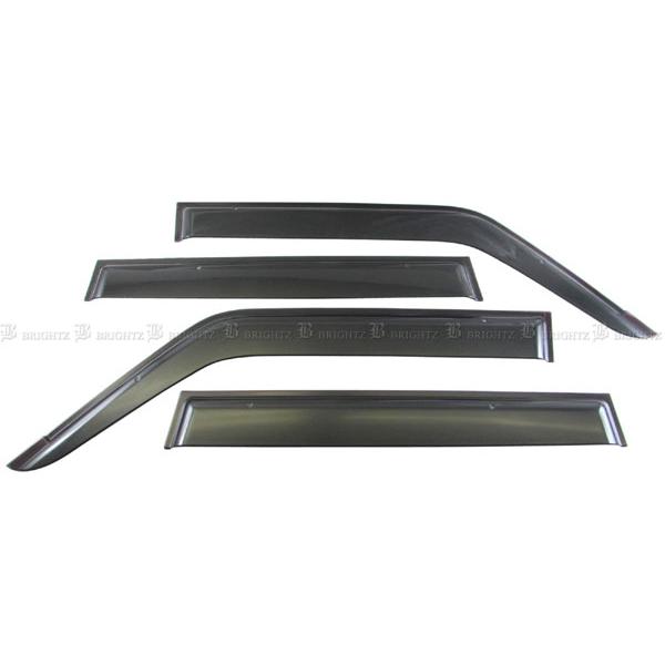 初代パジェロ　EGR社製大型ドアバイザー　サンバイザ　カスタムパーツ ブライツ BRIGHTZ パジェロ V34 V43 V44 V45 V46 V47 ブラックスモーク