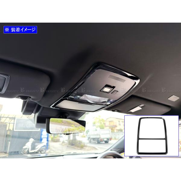 BRIGHTZ クラウンセダン AZSH32 KZSM30 超鏡面ステンレスブラックメッキフロントルームランプリング  LAMP−COV−039