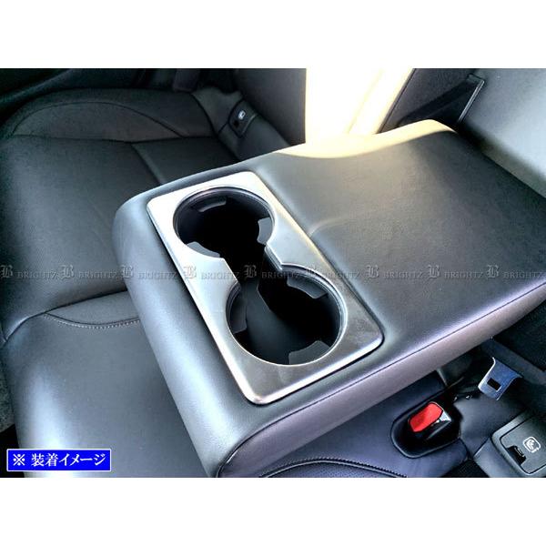 BRIGHTZ MAZDA3ファストバック BP ステンレスリアドリンクホルダーカバー サテンシルバー カップ モール リング INT−ETC−404