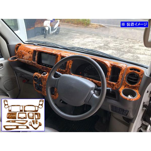 ブライツ BRIGHTZ エブリイワゴン DA17W インテリアパネルセット 13PC