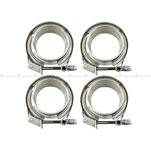 180系クラウン ステンレス製マフラー フランジ接続 80mm ブライツ(車) BRIGHTZ ステンレスマフラーフランジ Vバンド 70.5