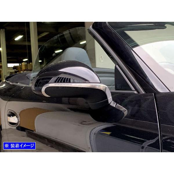 ブライツ BRIGHTZ ポルシェ 911 991 ステンレスドアミラーモール 4PC