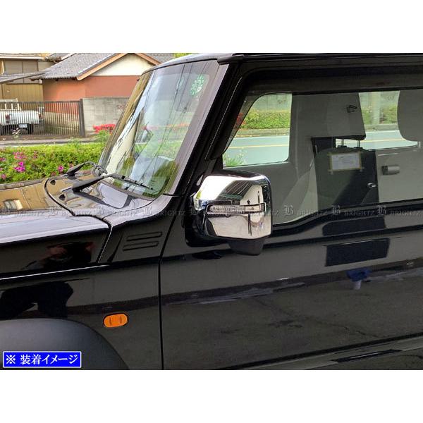 値下げジムニー　シエラ　メッキドアミラー　純正品 ジムニー JB64W XC ジムニーシエラ JB74W JC ドアミラーカバー 鏡面