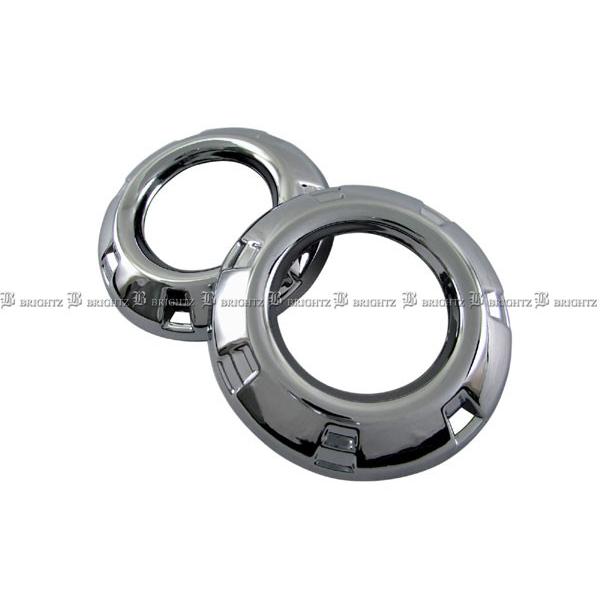 レア 当時物 三菱純正 丸型 ライトカバー ブライツ BRIGHTZ パジェロ 93 97 98 前期 メッキフォグライトカバー