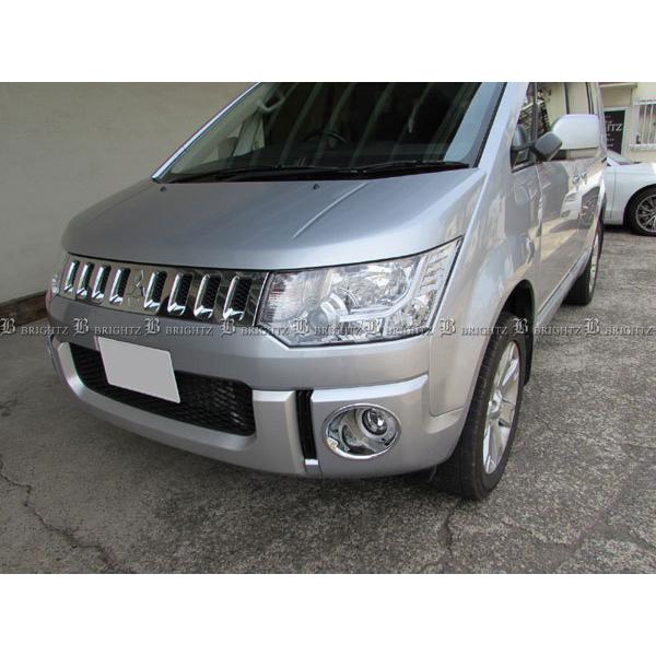 デリカD:5 CV4W CV5W メッキ フォグ ライト ランプ カバー デリカD:5 CV4W CV5W メッキ フォグ ライト ランプ カバー