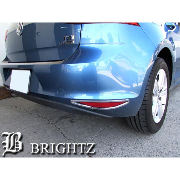 リア リヤ リフレクター メッキ 反射板 反射鏡 ガーニッシュ カバー リング リム ベゼル アンダー ロア 〇 フォルクスワーゲン VW リヤ バンパー 反射板 パネル リム ガーニッシュ カバー　反射板 反射鏡 リフレクター リング L...