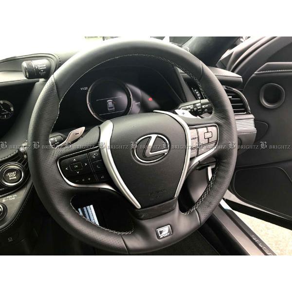 レクサス LS500 VXFA50 VXFA55 ステアリング パネル サテンシルバー