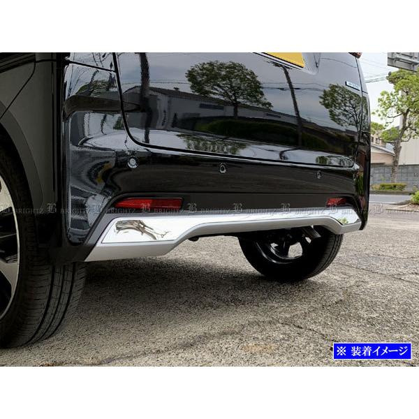 eKクロススペース B34A B35A 超鏡面 ステンレス メッキ リア バンパー 