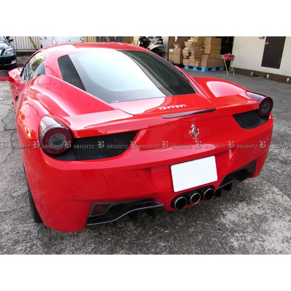 フェラーリ 458スパイダー スモーク テール ライト カバー ハイマウント カバー リア フォグ カバー ランプ リア リヤ SMO−REA−166