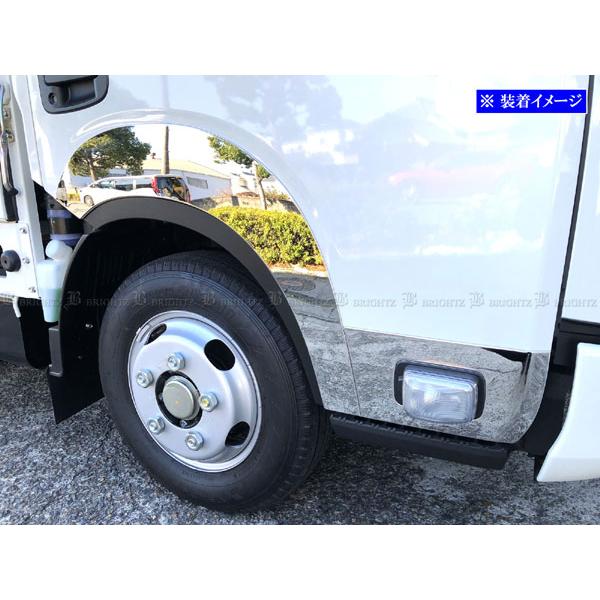 いすゞ エルフ 超鏡面 ステンレス メッキ ドア ブリスター モール カバー パネル ガーニッシュ スチーマー ベゼル 4PC TRUCK−L−138