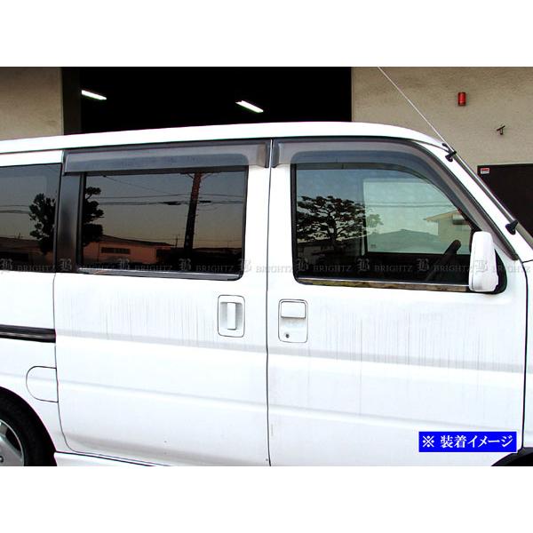 バモス HM1 MH2 超鏡面 ステンレス メッキ ウィンドウ モール 4PC