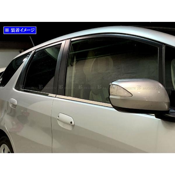 Honda FIT フィット2 GE型ウィンドウウェザーストリップ　4本セット 新品 ホンダ フィット 2代目 GE型 ドアアウターモール ウェザー