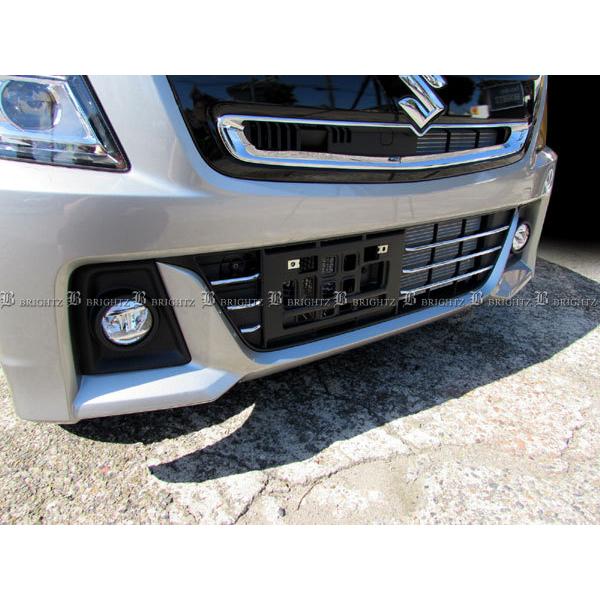 ワゴンRスティングレー MH35S MH55S ステンレス フロント バンパー