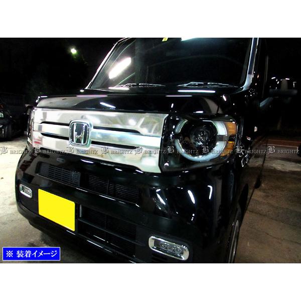 N-VAN JJ1 JJ2 ステンレス グリル カバー サテンシルバー フロント ガーニッシュ ラジエーター ベゼル パネル GRI−COV−M−087