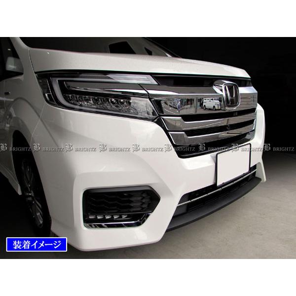 Honda Accessフロントグリルモールディング　ステップワゴンRP5 ステップワゴンスパーダ RP5 後期 ステンレス フロント バンパー