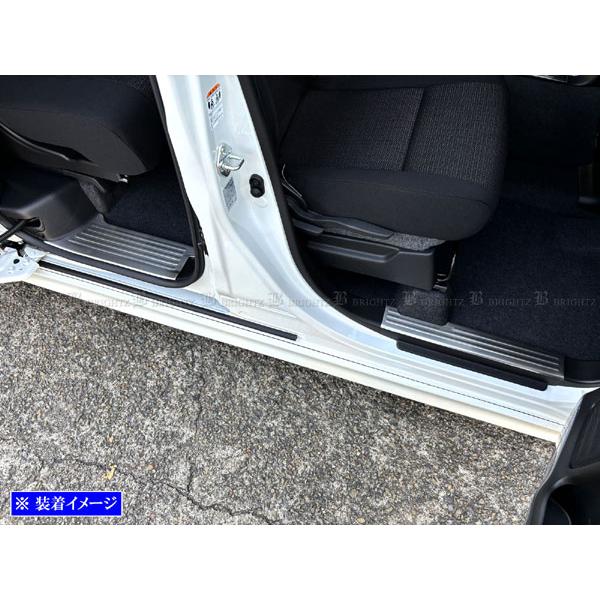 スペーシアギア MK54S MK94S エントランス モール スカッフ プレート ガード フット プレート ボード ドア サイド 4PC ENT−MOL−098