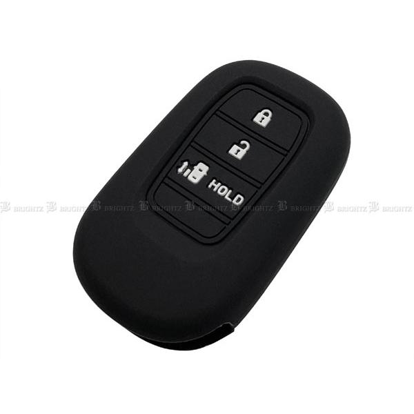 N-BOX JF5 JF6 シリコン キーケース カバー 鍵 スマート リモコン キーレス インテリジェント リクエスト スイッチ 黒 KEY−CASE−086