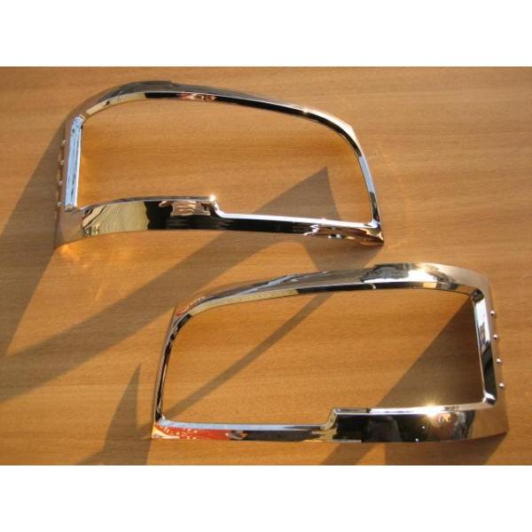 ハイエース 200 1型 2型 メッキ ヘッド ライト リング ランプ ガーニッシュ カバー モール HEAD−029