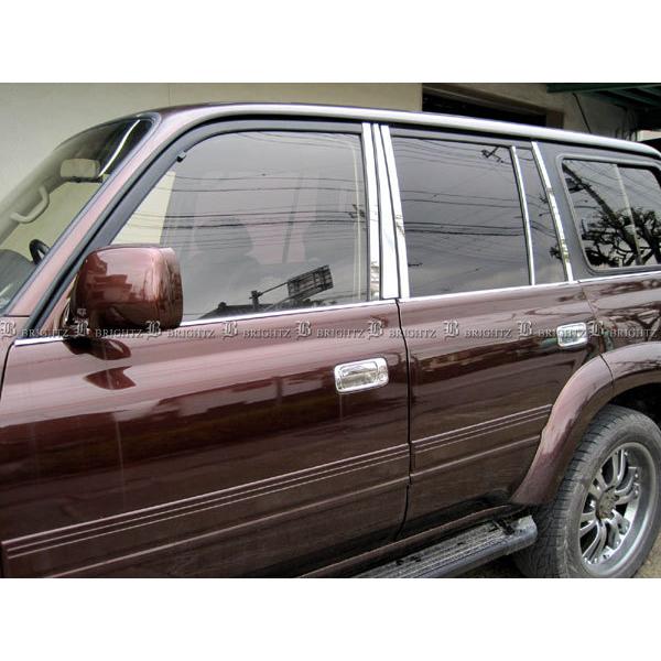 ランクル 80 FJ80G FZJ80G 超鏡面 ステンレス メッキ ピラー パネル