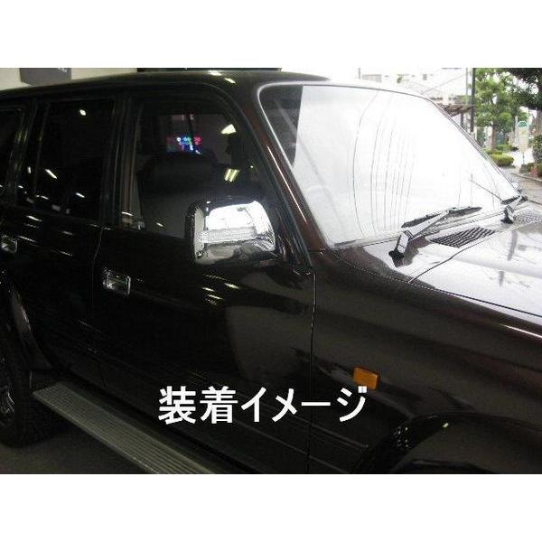 ランクル 80 FZJ80G FJ80G LED メッキ サイド ドア ミラー カバー