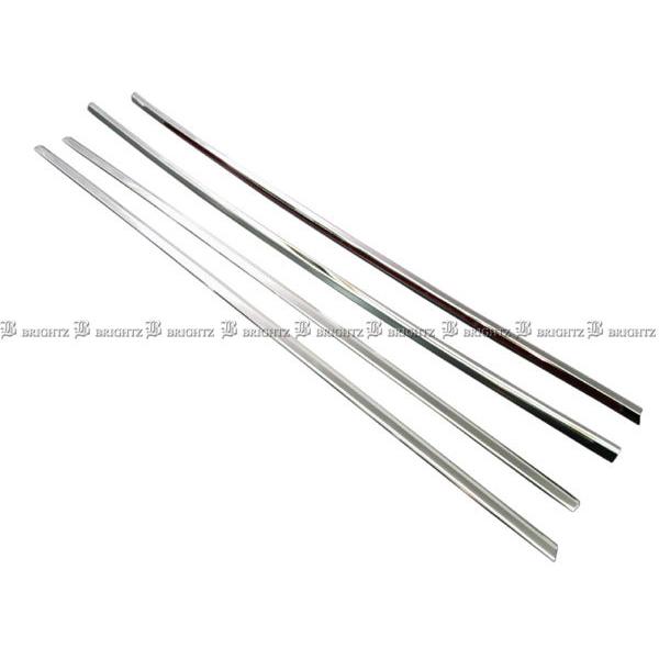 プリウスPHV ZVW52 50 超鏡面 ステンレス メッキ ウィンドウ モール