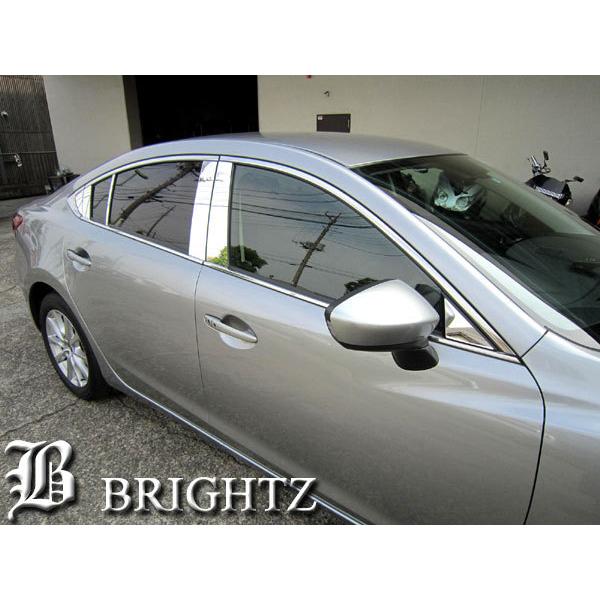 アテンザセダン GJEFP GJ5FP 超鏡面 ステンレス メッキ ピラー パネル