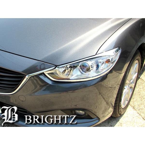 アテンザワゴン GJ2FW GJ2AW 前期 メッキ ヘッド ライト リング ランプ