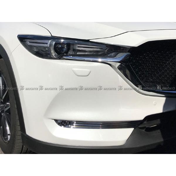 CX-8 KG2P KG5P メッキ フォグ ライト ランプ カバー FOG−COV−263