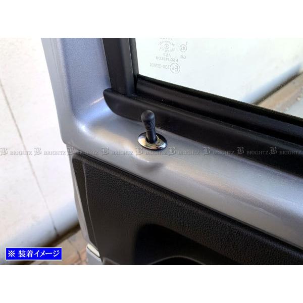 ハイゼットカーゴ S321V S331V 超鏡面 ステンレス メッキ ドア ロック