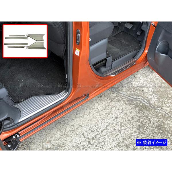 ウェイク LA700S LA710S ステンレス エントランス モール 6PC スカッフ