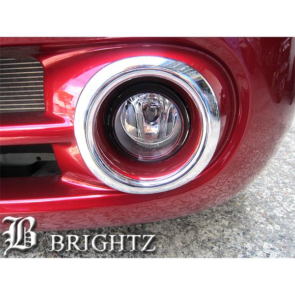 キューブ Z12 NZ12 メッキ フォグ ライト ランプ カバー FOG−COV−102