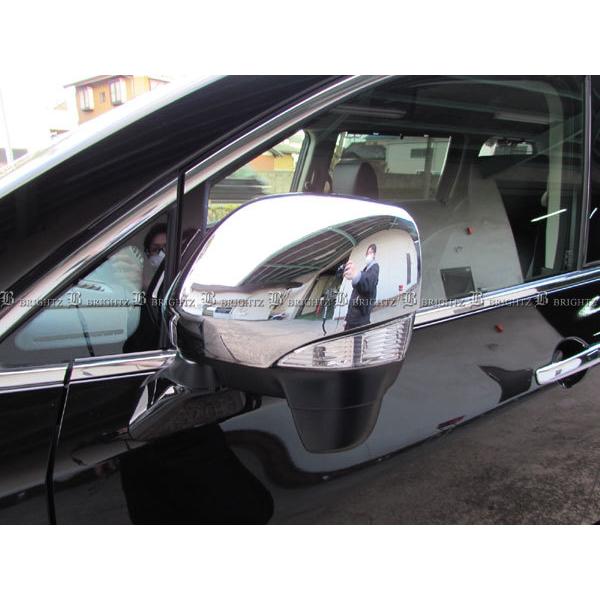 エルグランド E52 TNE52 TE52 メッキ サイド ドア ミラー カバー