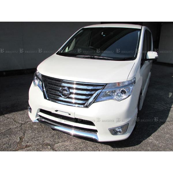 セレナ FNC26 HFC26 後期 メッキ フロント リップ カバー B バンパー 