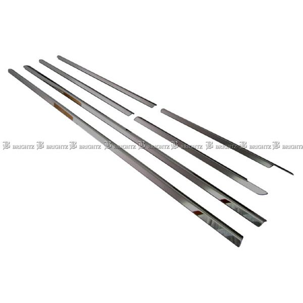 オーダー中止❗️ マーチ K13改 超鏡面 ステンレス ブラック メッキ ウィンドウ モール