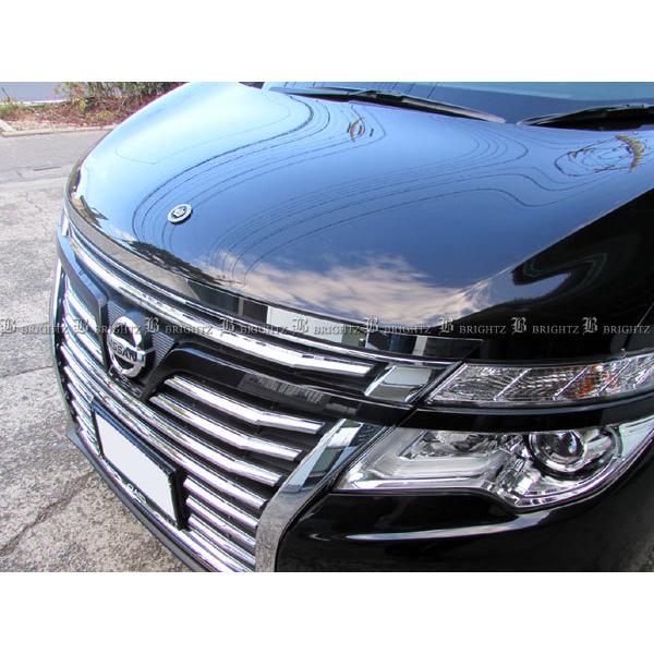 エルグランド E52 TNE52 TE52 超鏡面 ステンレス メッキ ボンネット