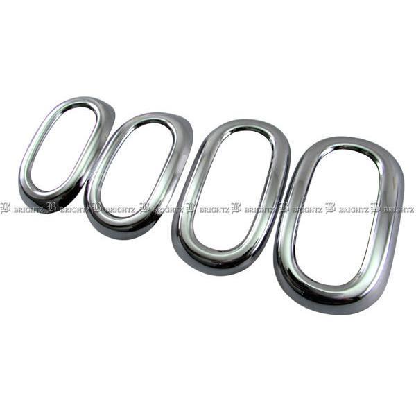 エアコン部品 化粧カバーセット キューブ Z12 NZ12 メッキ エアコン リング ダクト ガーニッシュ